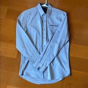 Dress shirt button down. Light gray Medium